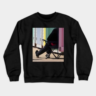 Lyme Regis Beach Huts Crewneck Sweatshirt